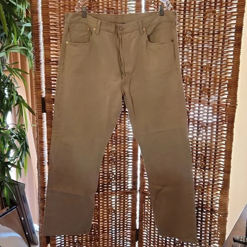 Limited Levis 501 White Oak Cone Denim 2015 Jeans 42 x 30